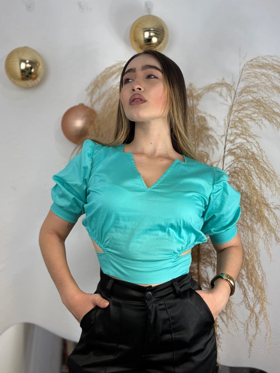 BLUSA R002 VERDE MENTA